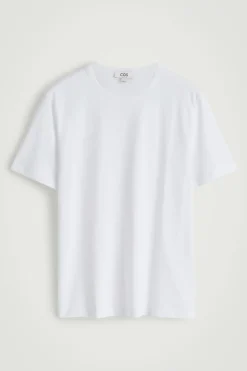 T-SHIRT AUS GEBÜRSTETER BAUMWOLLE