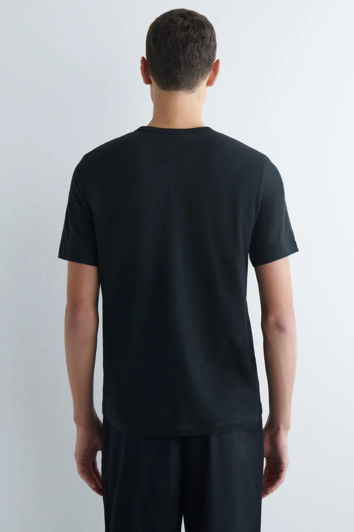 T-SHIRT AUS GEBÜRSTETER BAUMWOLLE