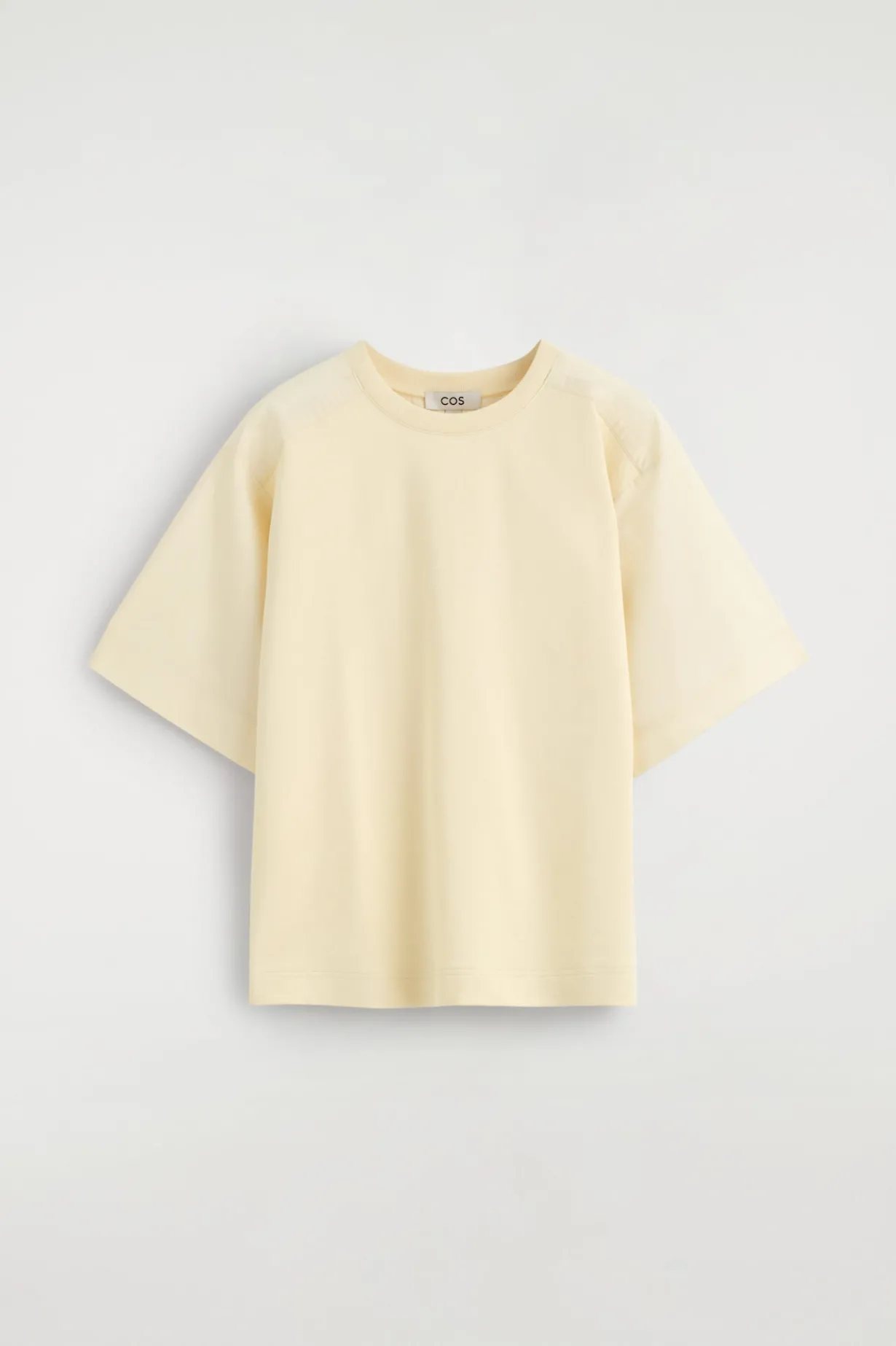 T-SHIRT AUS JERSEY MIT POPELINE