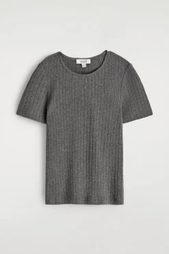 T-SHIRT AUS POINTELLE-STRICK