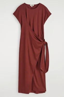 T-SHIRT-KLEID MIT WICKELFRONT