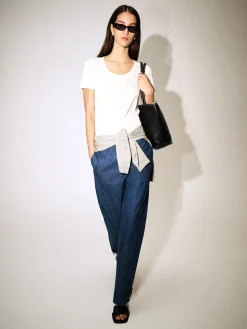 TULPENHOSE AUS DENIM