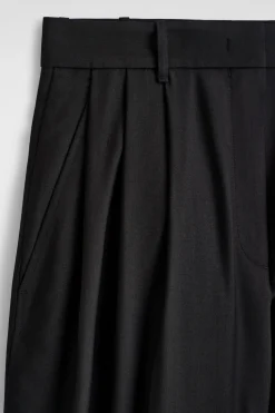 TULPENHOSE AUS WOLL-MIX MIT FALTEN