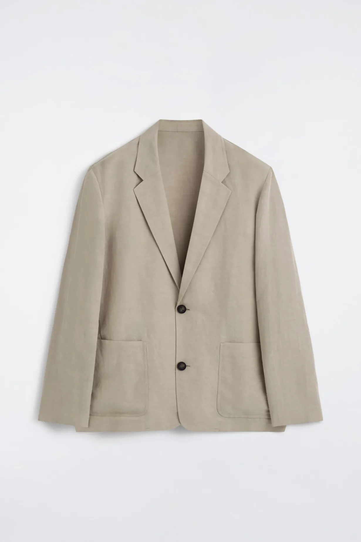 UNSTRUKTURIERTER BLAZER AUS LEINENMIX