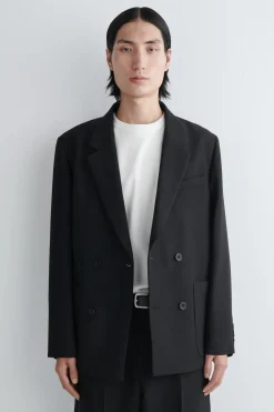 UNSTRUKTURIERTER BLAZER AUS WOLL-MIX