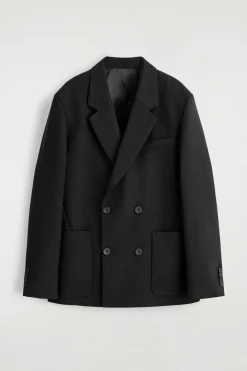UNSTRUKTURIERTER BLAZER AUS WOLL-MIX