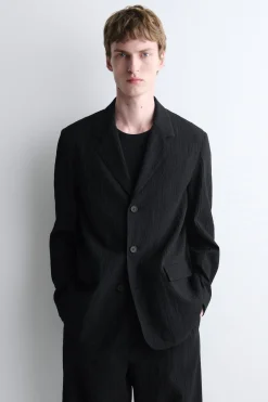 UNSTRUKTURIERTER BLAZER AUS SEERSUCKER