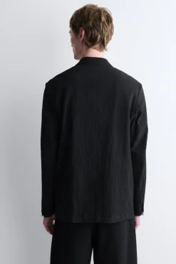 UNSTRUKTURIERTER BLAZER AUS SEERSUCKER