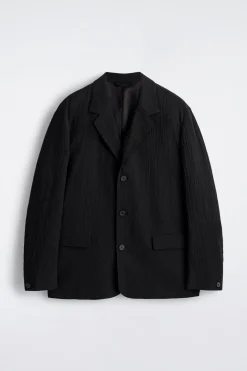 UNSTRUKTURIERTER BLAZER AUS SEERSUCKER