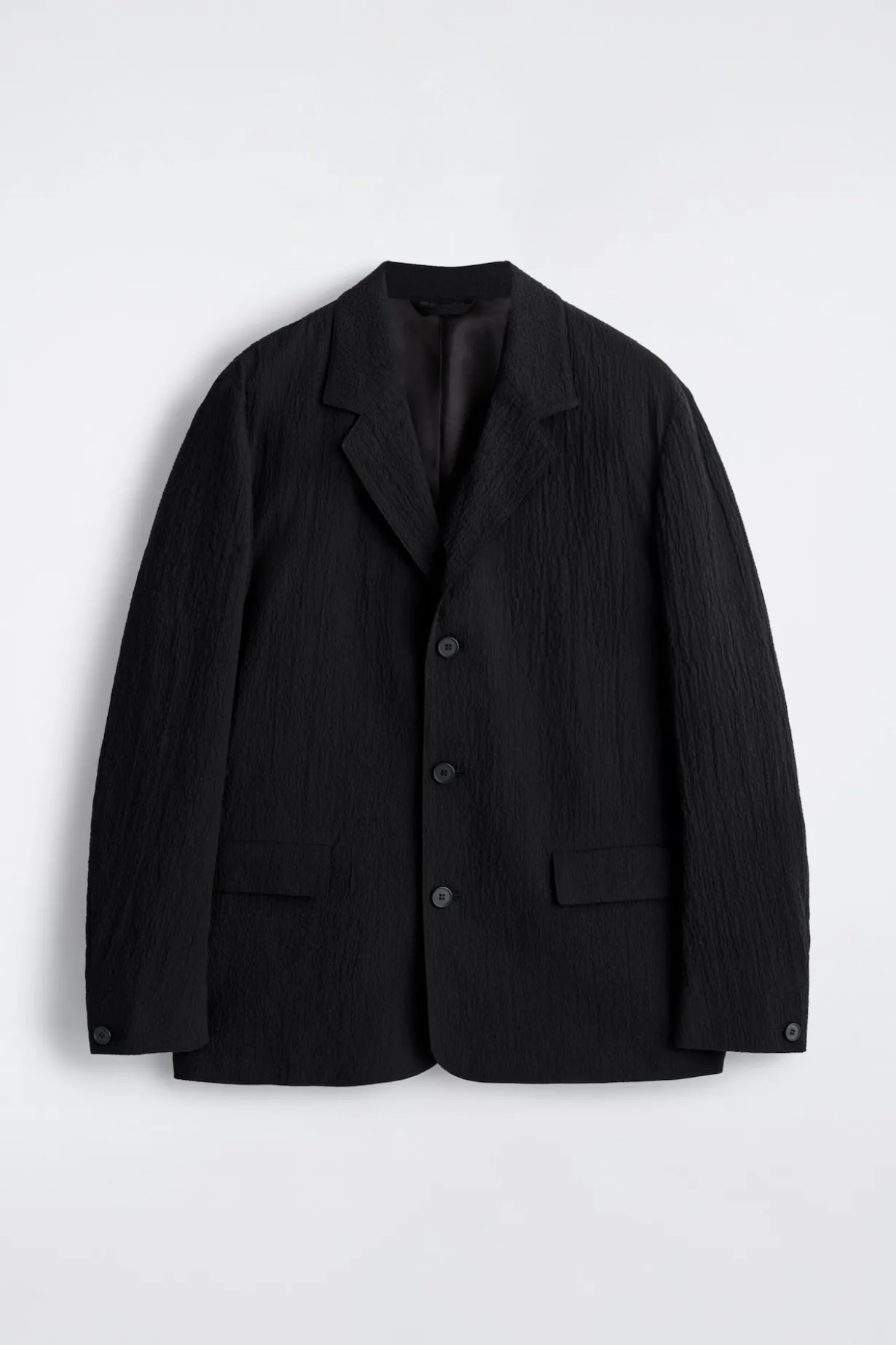 UNSTRUKTURIERTER BLAZER AUS SEERSUCKER