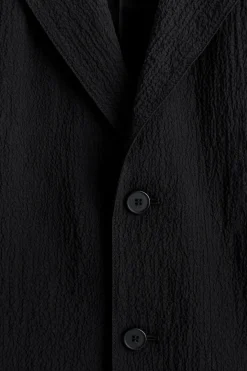 UNSTRUKTURIERTER BLAZER AUS SEERSUCKER