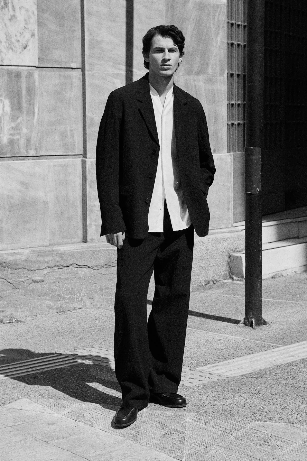 UNSTRUKTURIERTER BLAZER AUS SEERSUCKER