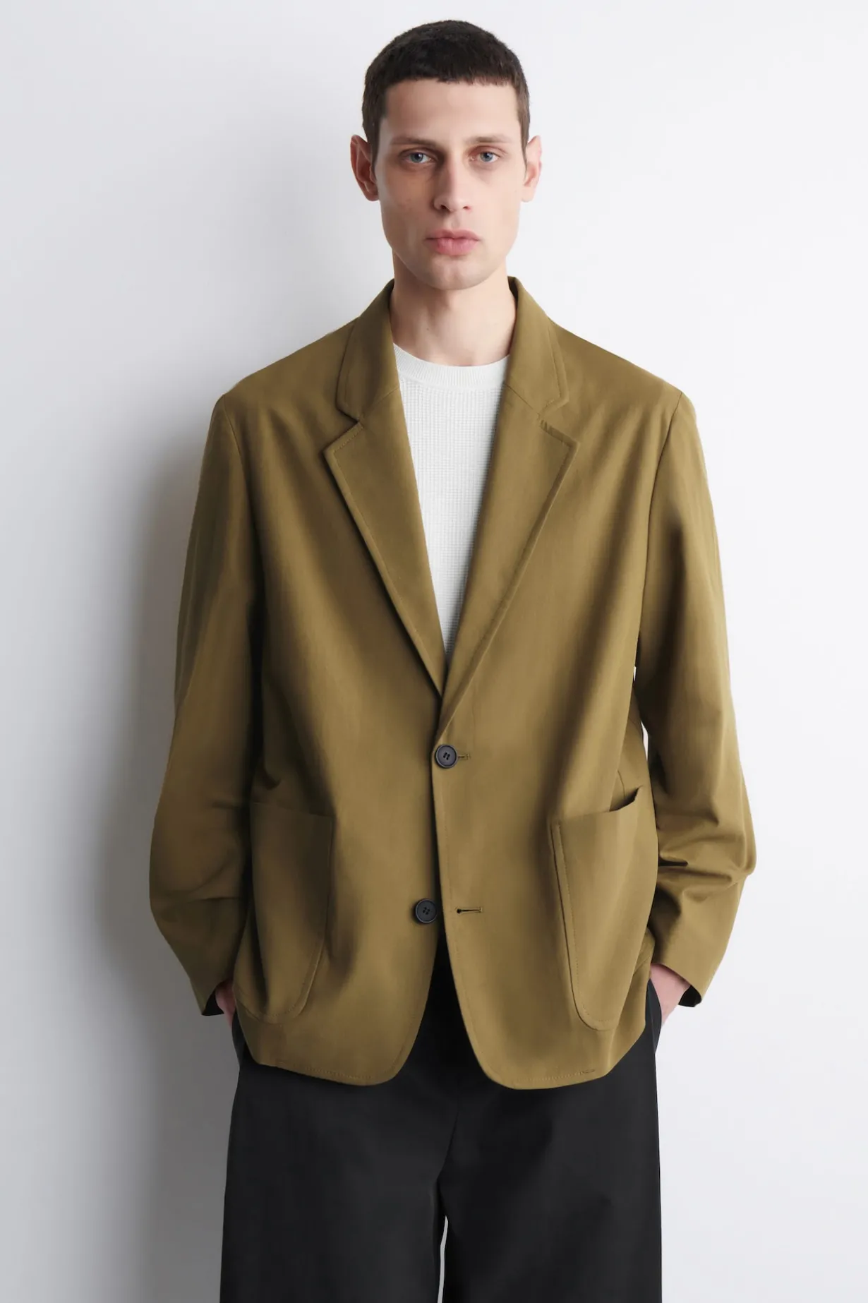 UNSTRUKTURIERTER BLAZER AUS BAUMWOLLE