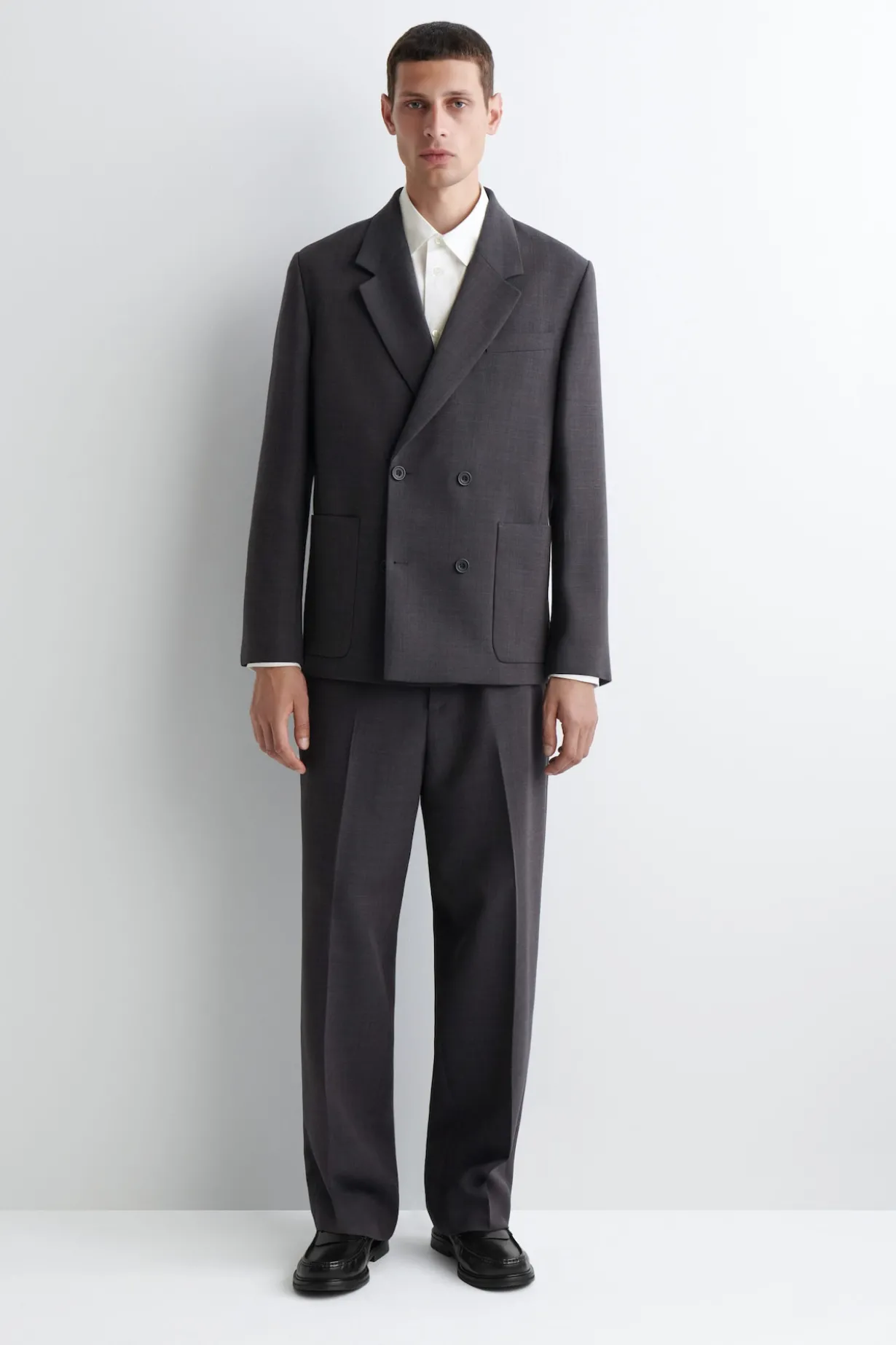 UNSTRUKTURIERTER BLAZER AUS WOLL-MIX