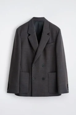 UNSTRUKTURIERTER BLAZER AUS WOLL-MIX
