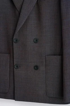 UNSTRUKTURIERTER BLAZER AUS WOLL-MIX
