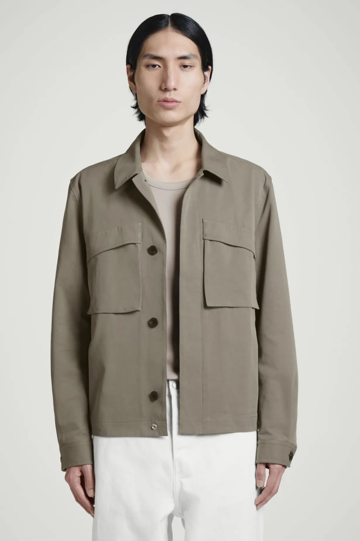 UTILITY-HEMDJACKE AUS BAUMWOLL-TWILL