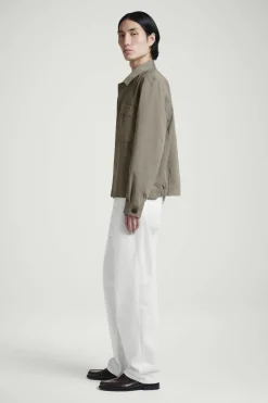 UTILITY-HEMDJACKE AUS BAUMWOLL-TWILL