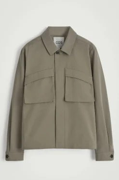 UTILITY-HEMDJACKE AUS BAUMWOLL-TWILL