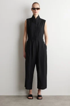 UTILITY-JUMPSUIT MIT SCHALKRAGEN