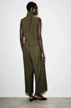 UTILITY-JUMPSUIT MIT SCHALKRAGEN