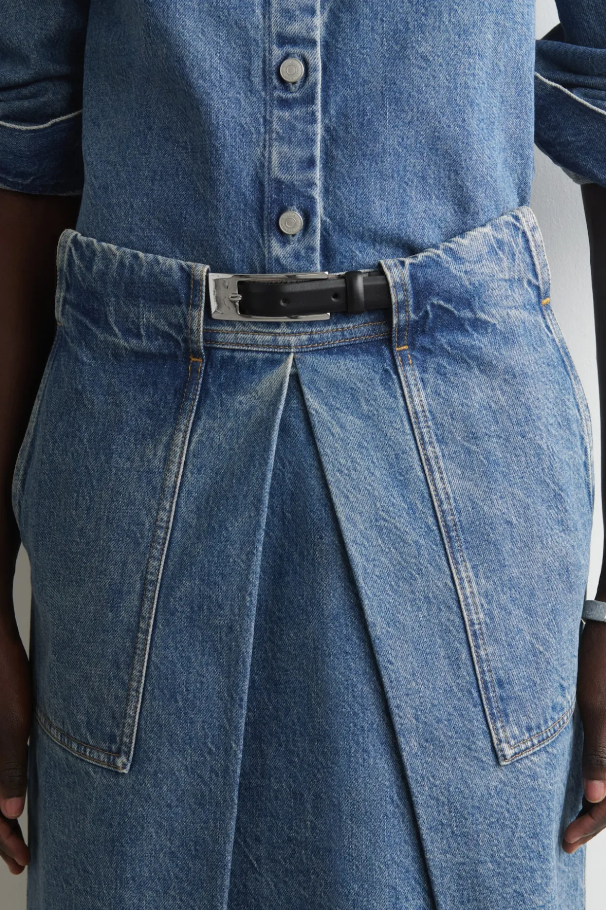 UTILITY-ROCK AUS DENIM IN A-LINIE