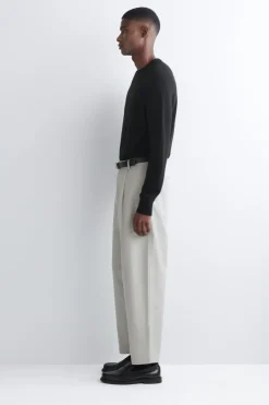 VERKÜRZTE BAUMWOLLHOSE MIT GERADEM BEIN