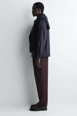 VERKÜRZTE BAUMWOLLHOSE MIT GERADEM BEIN