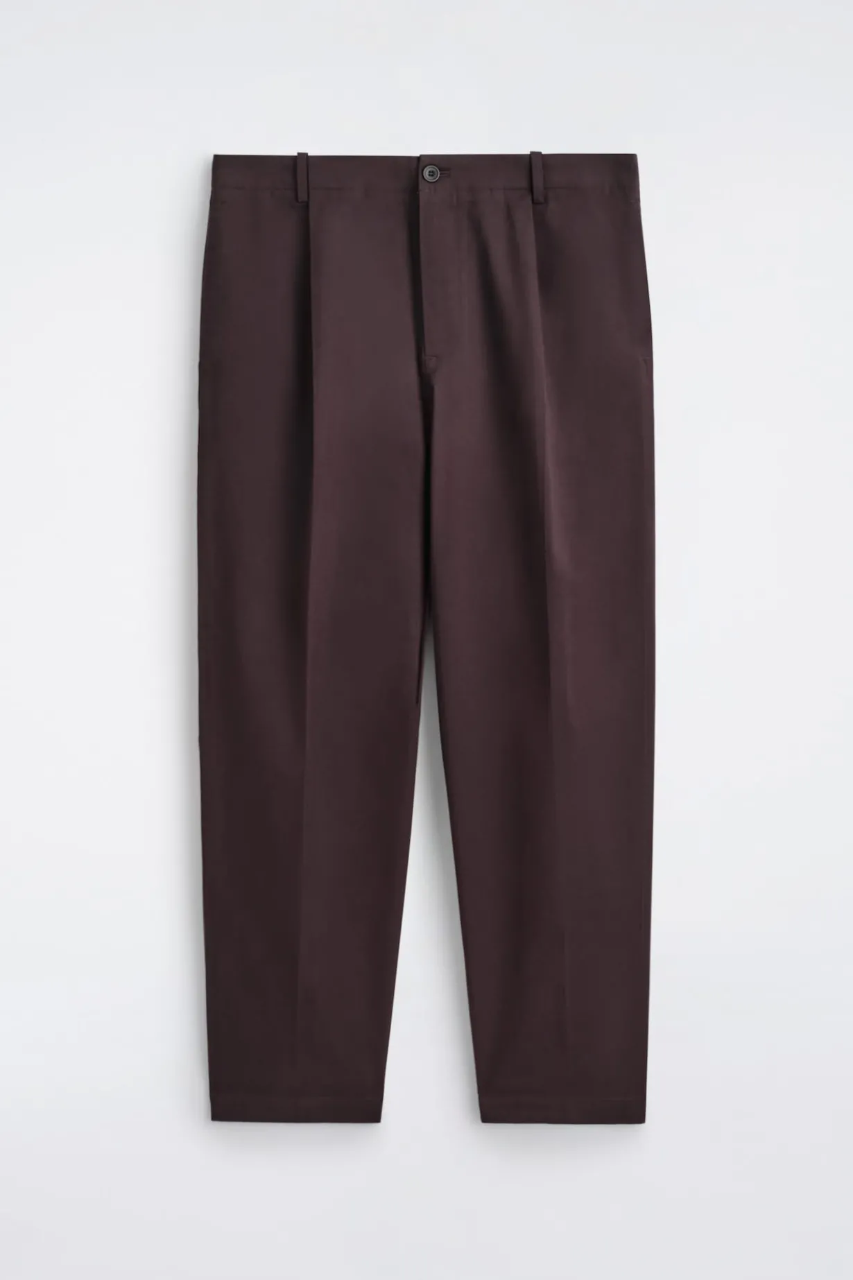 VERKÜRZTE BAUMWOLLHOSE MIT GERADEM BEIN