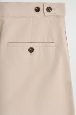 VERKÜRZTE HOSE AUS BAUMWOLLE MIT WEITEM BEIN