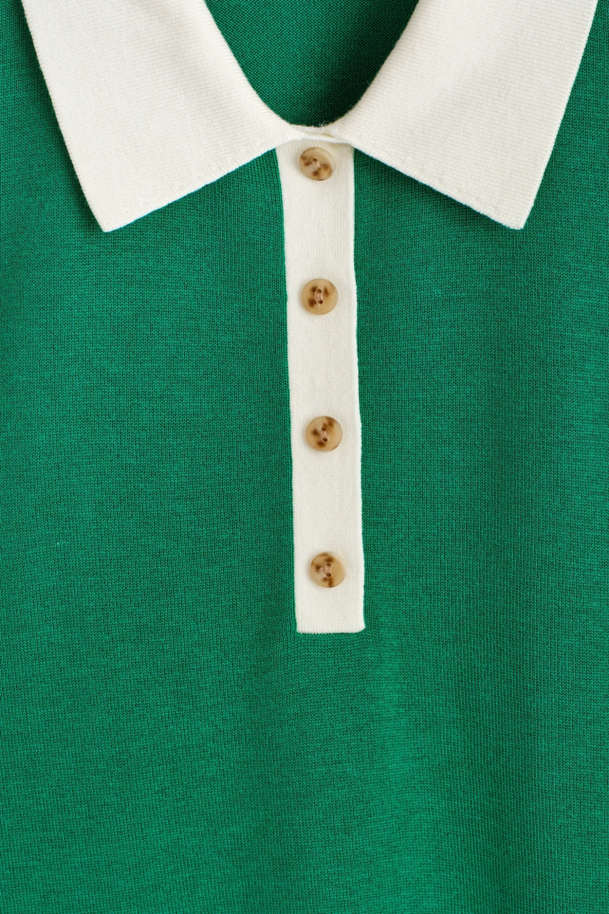 VERKÜRZTES POLOSHIRT AUS WOLL-MIX