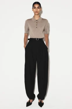 VERKÜRZTES POLOSHIRT AUS WOLL-MIX