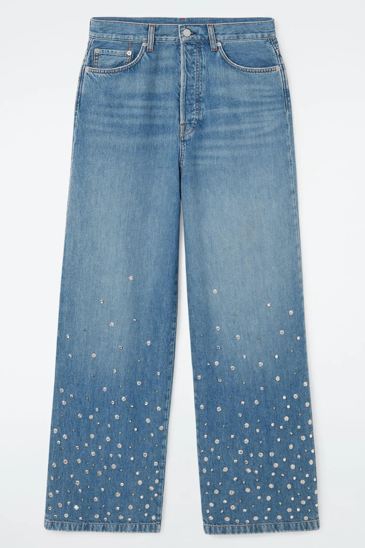 VERZIERTE LOCKERE JEANS