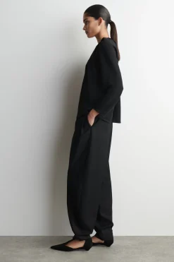 VOLUMINÖSE BLUSE MIT FALTEN