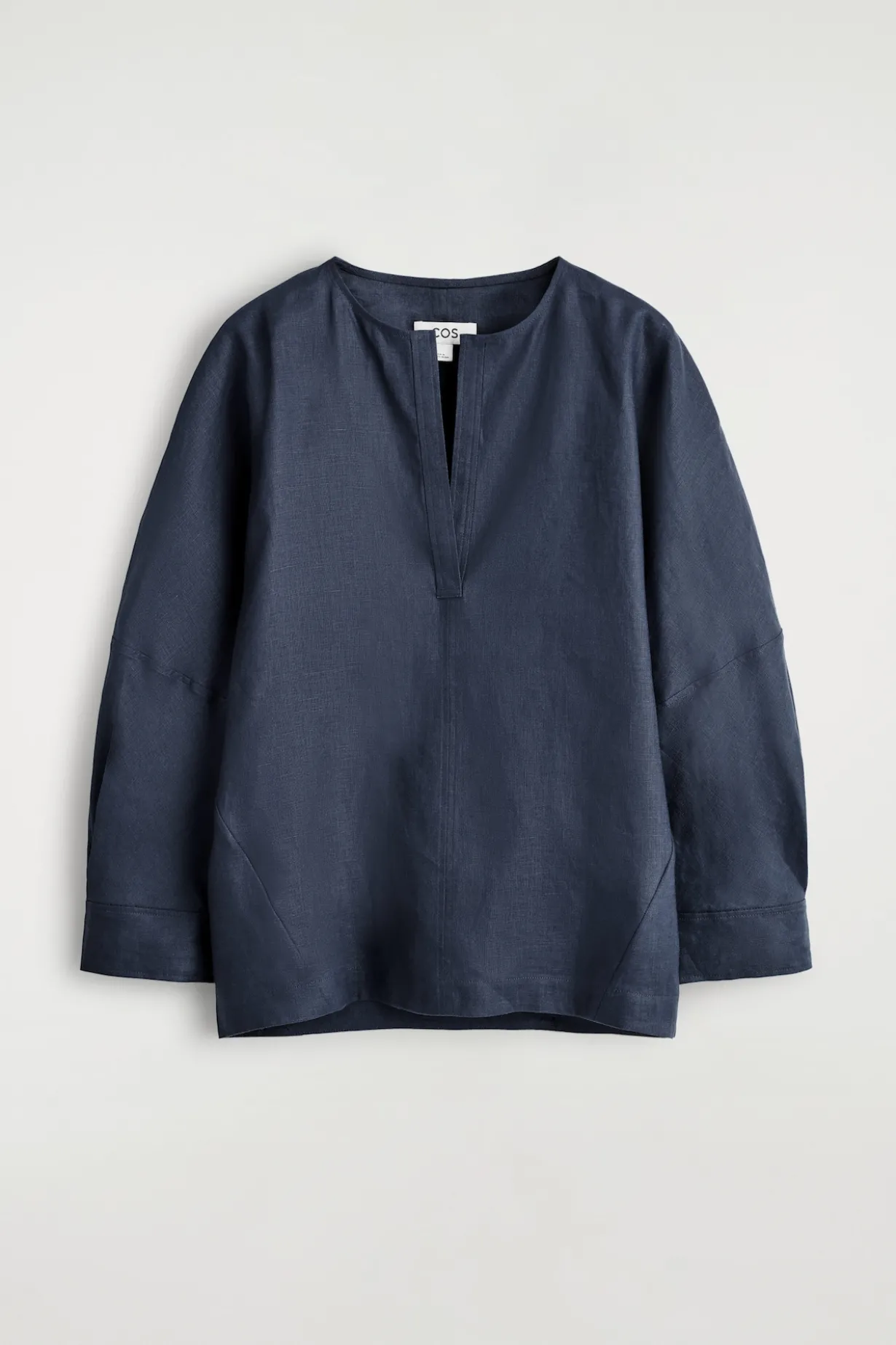 VOLUMINÖSE LEINENBLUSE
