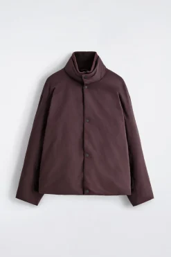 WATTIERTE DAUNENJACKE MIT TRICHTERKRAGEN