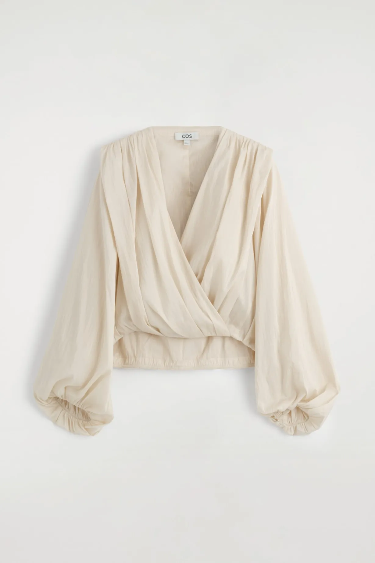 WICKELBLUSE MIT RAFFUNGEN