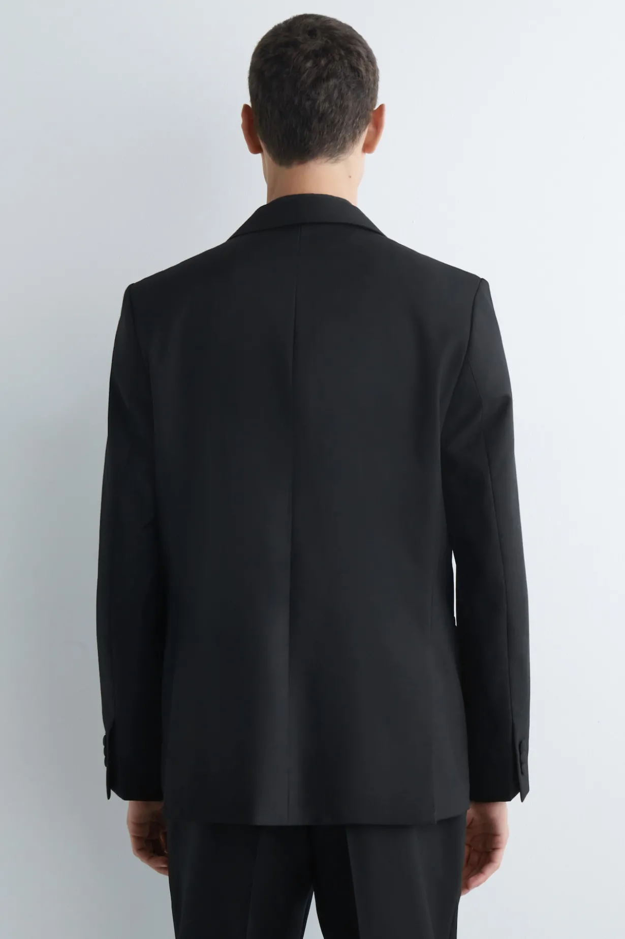 WOLLBLAZER MIT SATIN-REVERS
