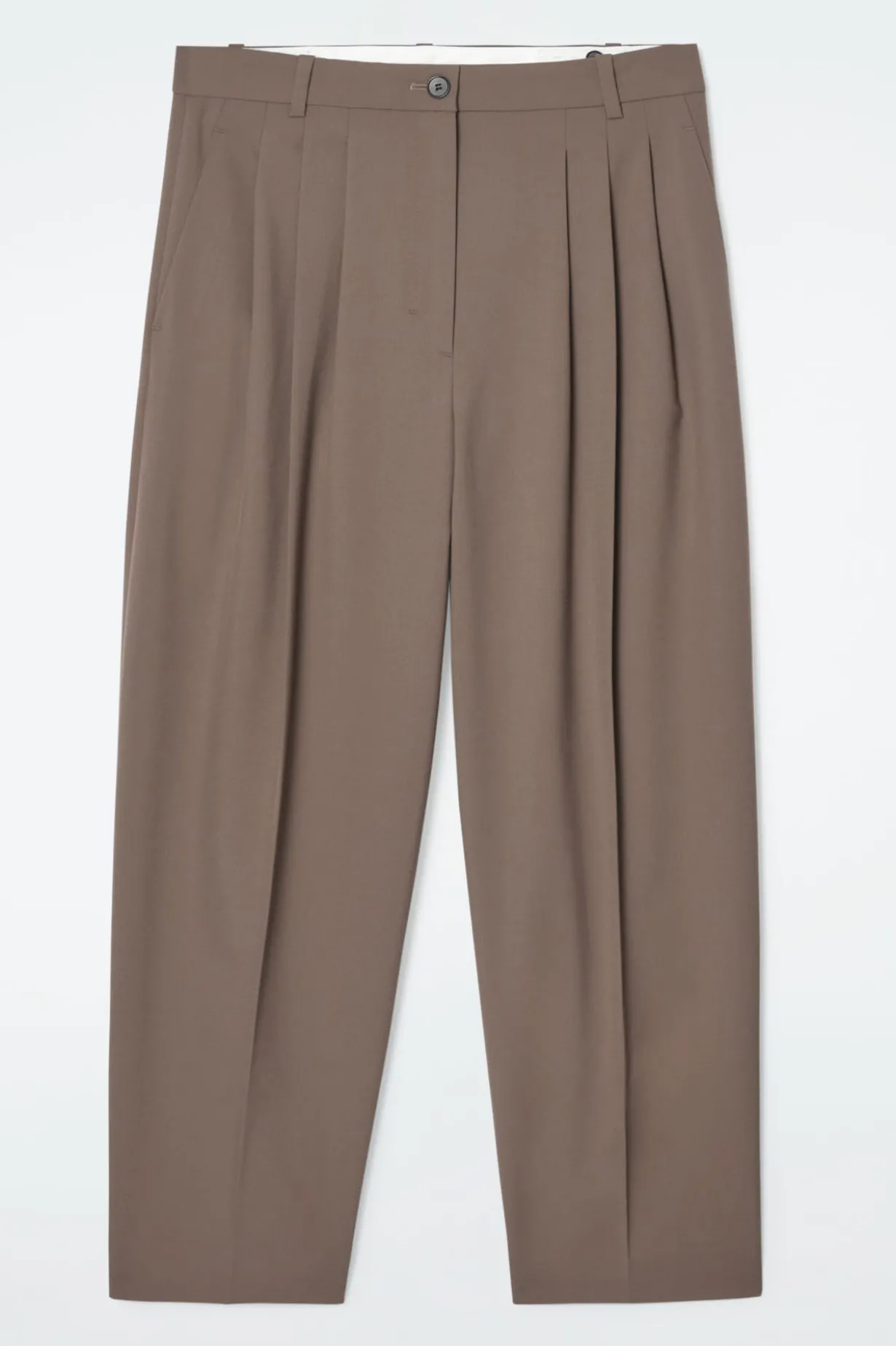 WOLLHOSE MIT BARREL-BEIN UND FALTEN