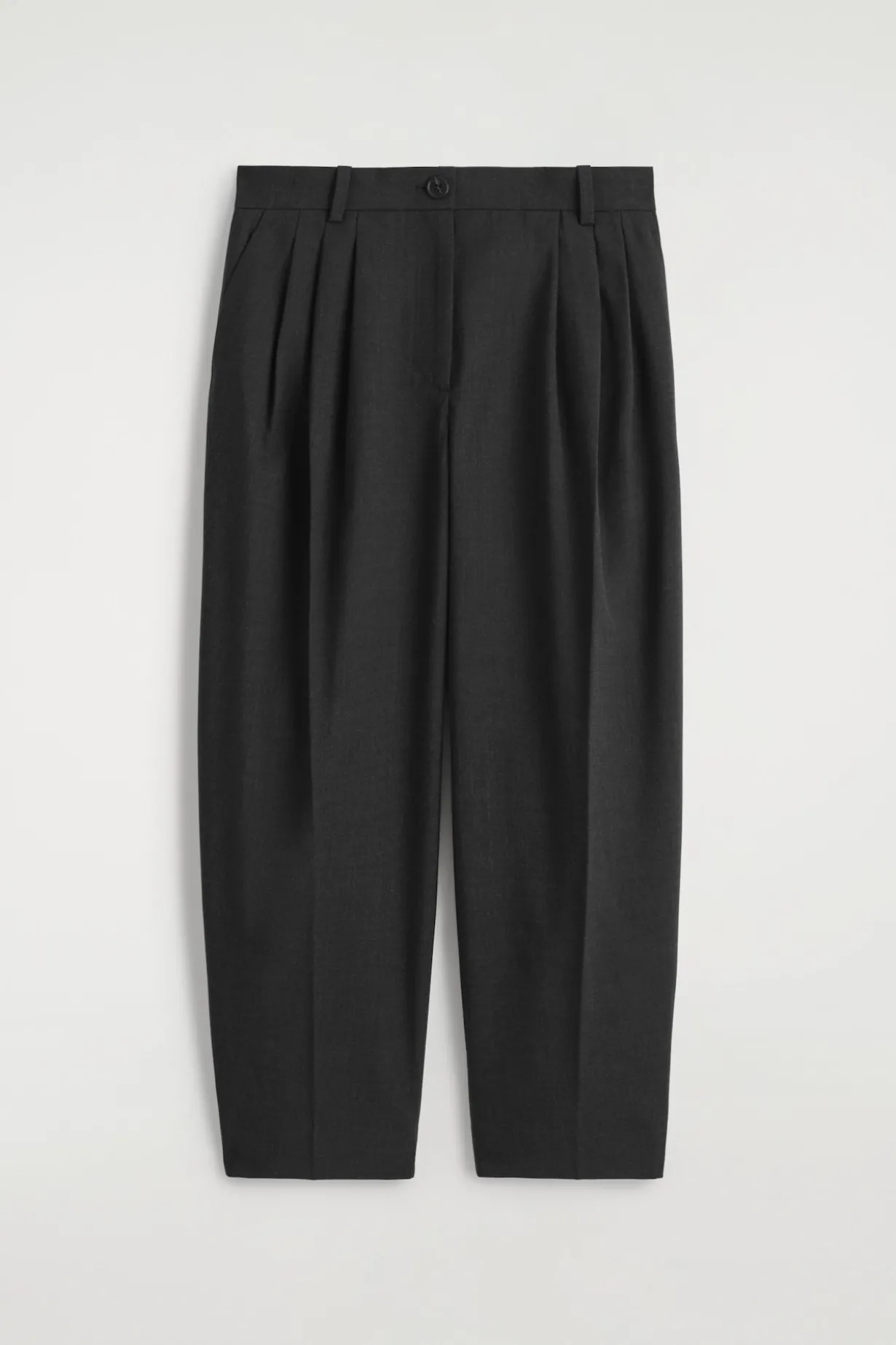 WOLLHOSE MIT BARREL-BEIN UND FALTEN