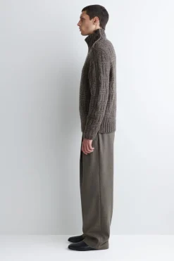 WOLLPULLOVER MIT KORBMUSTER