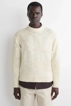 WOLLPULLOVER MIT LEITERMUSTER
