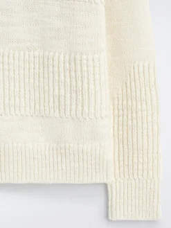 WOLLPULLOVER MIT LEITERMUSTER