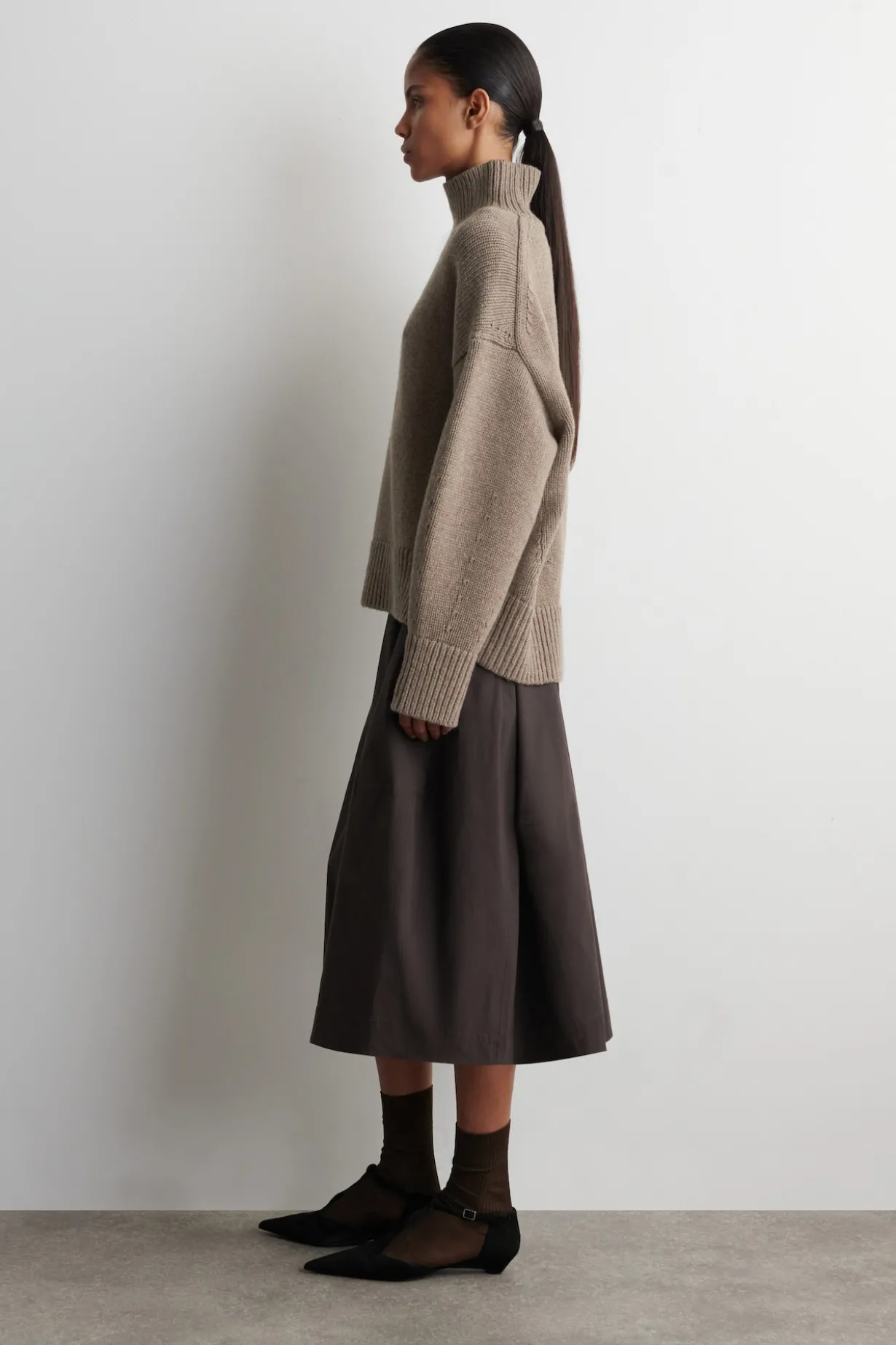 WOLLPULLOVER MIT ROLLKRAGEN