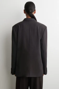ZWEIREIHIGER BLAZER MIT KAROMUSTER