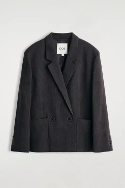 ZWEIREIHIGER BLAZER MIT KAROMUSTER